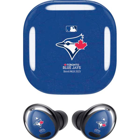 MLB Toronto Blue Jays Solid Distressed Galaxy Buds Pro Skin