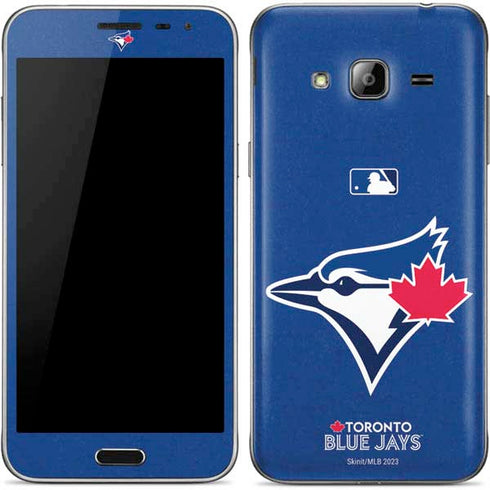 MLB Toronto Blue Jays Solid Distressed Galaxy J3 Skin