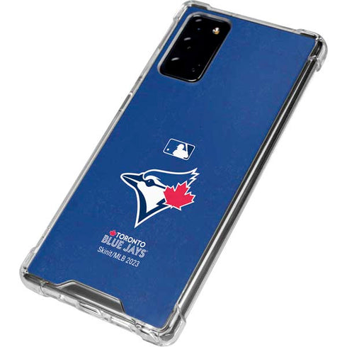 MLB Toronto Blue Jays Solid Distressed Galaxy Note20 5G Clear Case