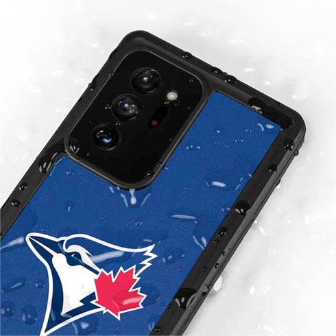 MLB Toronto Blue Jays Solid Distressed Galaxy Note20 Ultra 5G Waterproof Case