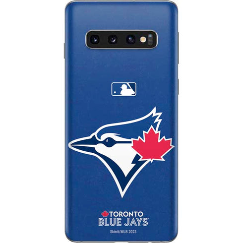 MLB Toronto Blue Jays Solid Distressed Galaxy S10 Skin