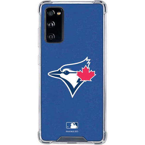 MLB Toronto Blue Jays Solid Distressed Galaxy S20 FE Clear Case