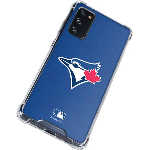 MLB Toronto Blue Jays Solid Distressed Galaxy S20 FE Clear Case