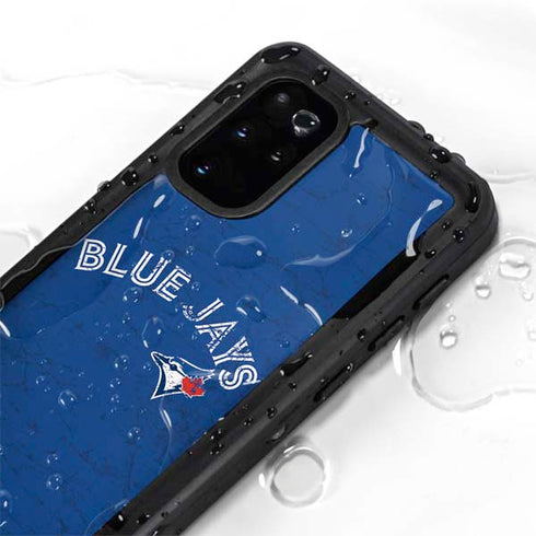 MLB Toronto Blue Jays Solid Distressed Galaxy S20 Plus Waterproof Case