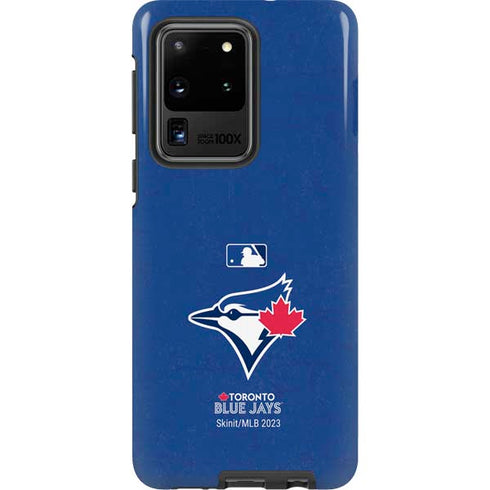 MLB Toronto Blue Jays Solid Distressed Galaxy S20 Ultra 5G Pro Case