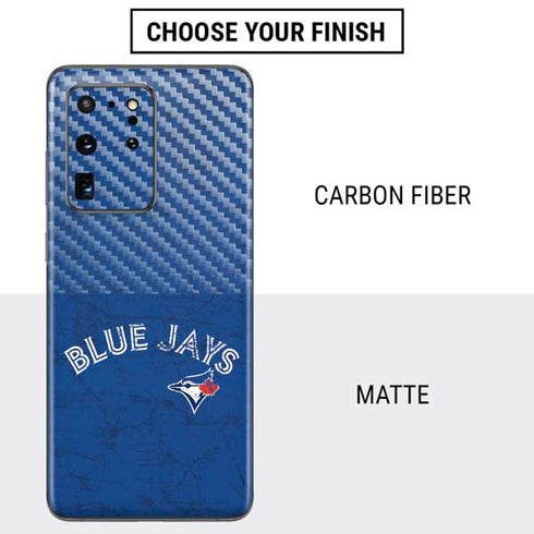 MLB Toronto Blue Jays Solid Distressed Galaxy S20 Ultra 5G Skin
