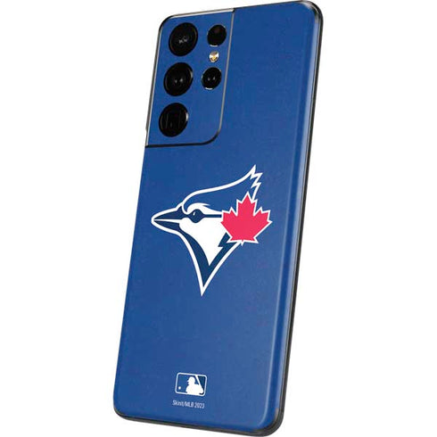 MLB Toronto Blue Jays Solid Distressed Galaxy S21 Ultra 5G Skin