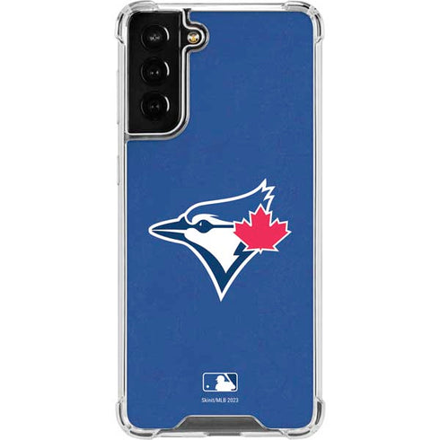 MLB Toronto Blue Jays Solid Distressed Galaxy S22 Plus Clear Case
