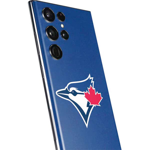 MLB Toronto Blue Jays Solid Distressed Galaxy S22 Ultra Skin