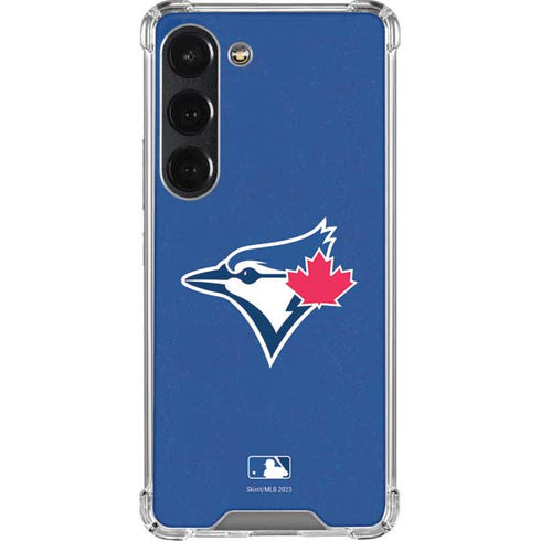 MLB Toronto Blue Jays Solid Distressed Galaxy S23 Clear Case