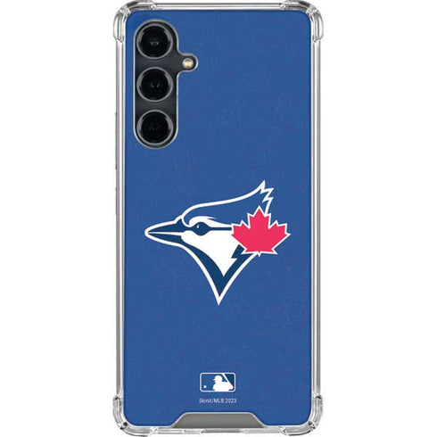 MLB Toronto Blue Jays Solid Distressed Galaxy S23 FE Clear Case