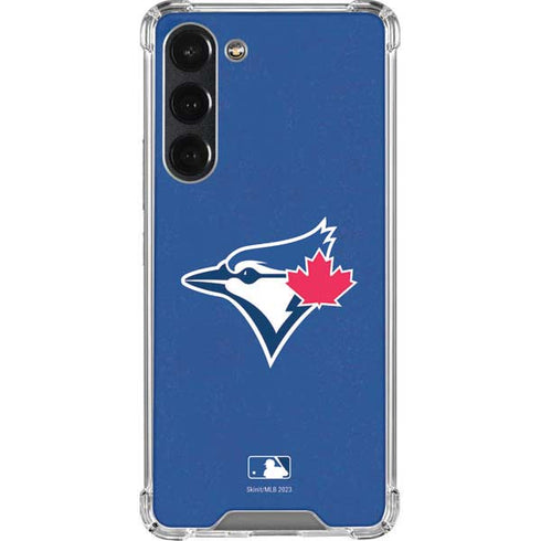 MLB Toronto Blue Jays Solid Distressed Galaxy S23 Plus Clear Case