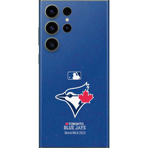 MLB Toronto Blue Jays Solid Distressed Galaxy S23 Ultra Skin
