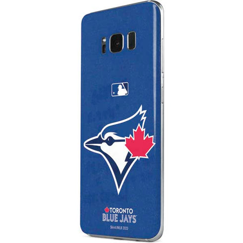 MLB Toronto Blue Jays Solid Distressed Galaxy S8 Skin