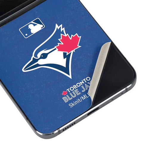 MLB Toronto Blue Jays Solid Distressed Galaxy Z Flip5 5G Skin