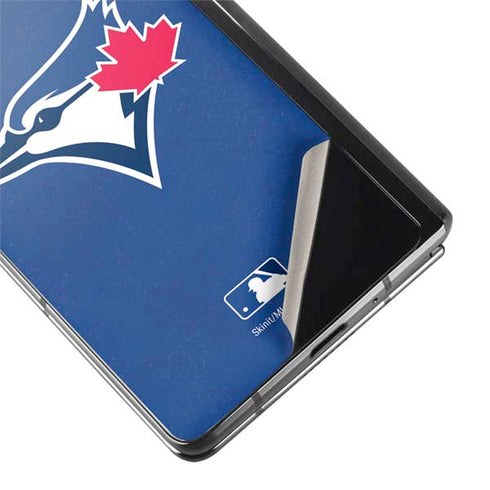 MLB Toronto Blue Jays Solid Distressed Galaxy Z Fold2 5G Skin