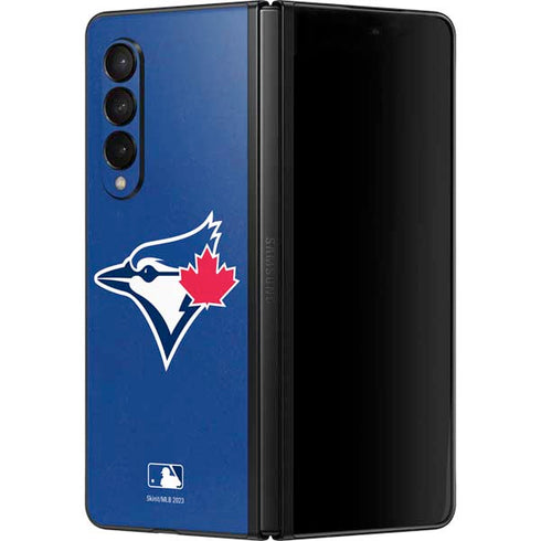 MLB Toronto Blue Jays Solid Distressed Galaxy Z Fold3 5G Skin