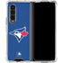 MLB Toronto Blue Jays Solid Distressed Galaxy Z Fold4 5G Clear Case