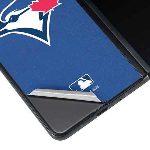 MLB Toronto Blue Jays Solid Distressed Galaxy Z Fold4 5G Skin