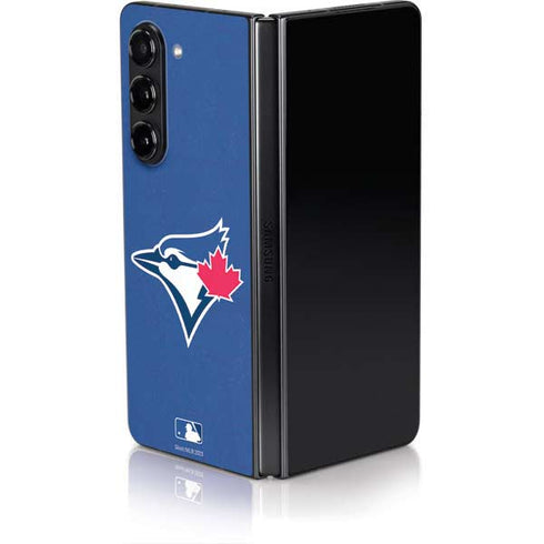 MLB Toronto Blue Jays Solid Distressed Galaxy Z Fold5 5G Skin