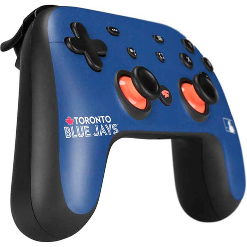 MLB Toronto Blue Jays Solid Distressed Google Stadia Controller Skin