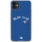 MLB Toronto Blue Jays Solid Distressed iPhone 11 Clear Case