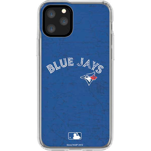 MLB Toronto Blue Jays Solid Distressed iPhone 11 Pro Clear Case