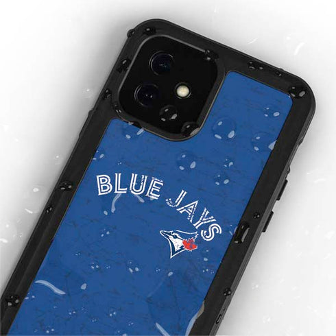 MLB Toronto Blue Jays Solid Distressed iPhone 12 Mini Waterproof Case