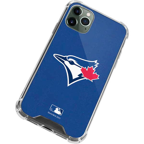 MLB Toronto Blue Jays Solid Distressed iPhone 12 Pro Clear Case
