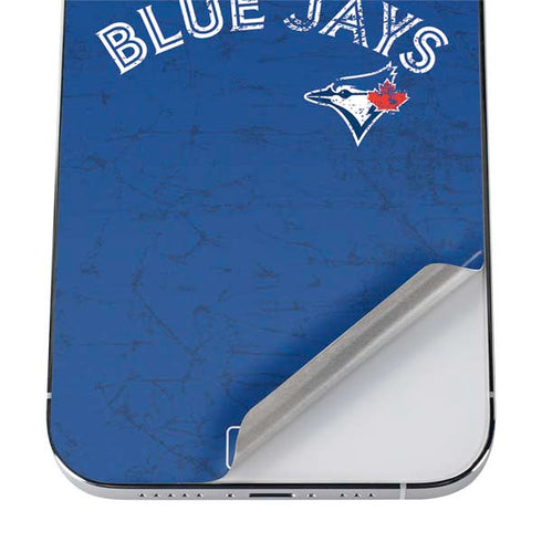 MLB Toronto Blue Jays Solid Distressed iPhone 12 Pro Max Skin