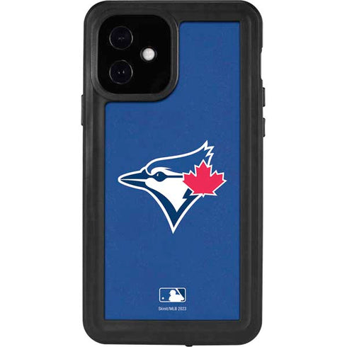 MLB Toronto Blue Jays Solid Distressed iPhone 12 Waterproof Case