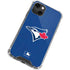 MLB Toronto Blue Jays Solid Distressed iPhone 15 Plus Clear Case