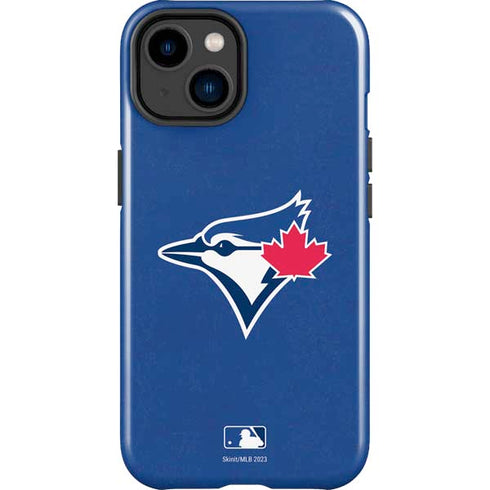 MLB Toronto Blue Jays Solid Distressed iPhone 15 Plus Impact Case