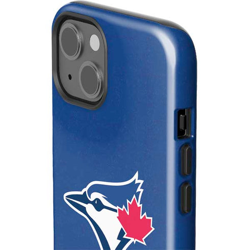 MLB Toronto Blue Jays Solid Distressed iPhone 15 Plus Impact Case