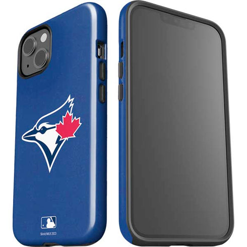 MLB Toronto Blue Jays Solid Distressed iPhone 15 Plus Impact Case