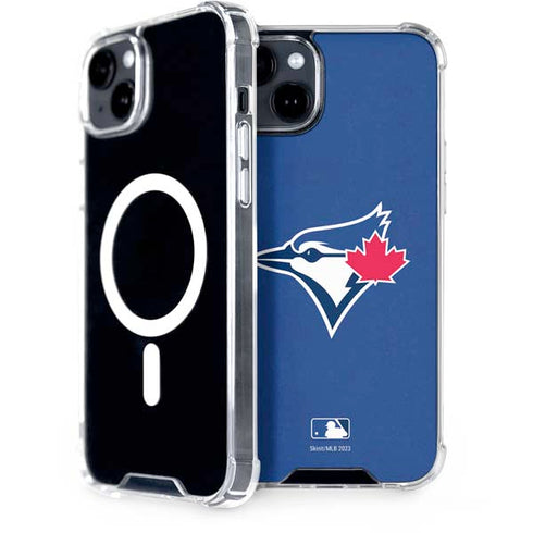 MLB Toronto Blue Jays Solid Distressed iPhone 15 Plus MagSafe Case