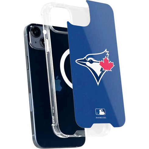 MLB Toronto Blue Jays Solid Distressed iPhone 15 Plus MagSafe Case