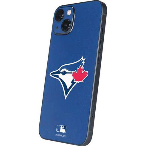 MLB Toronto Blue Jays Solid Distressed iPhone 15 Plus Skin