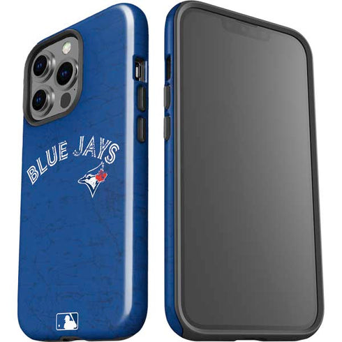 MLB Toronto Blue Jays Solid Distressed iPhone 14 Pro Impact Case