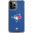 MLB Toronto Blue Jays Solid Distressed iPhone 15 Pro Max Clear Case
