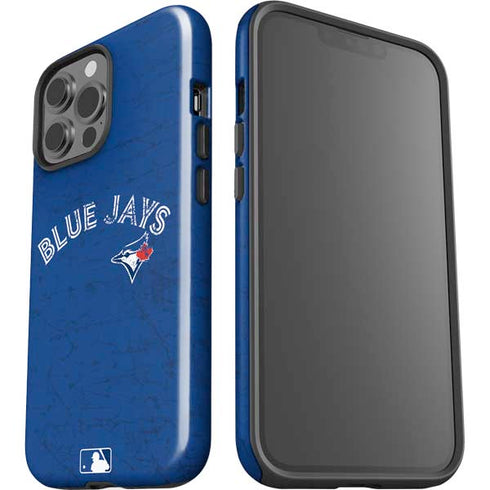 MLB Toronto Blue Jays Solid Distressed iPhone 14 Pro Max Impact Case