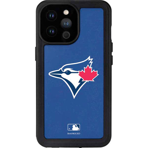 MLB Toronto Blue Jays Solid Distressed iPhone 14 Pro Max Waterproof Case