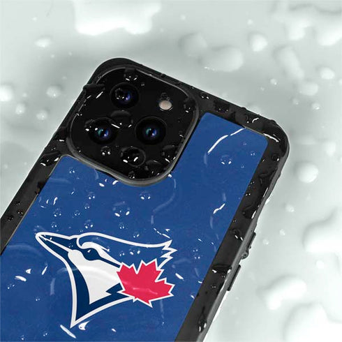 MLB Toronto Blue Jays Solid Distressed iPhone 14 Pro Max Waterproof Case