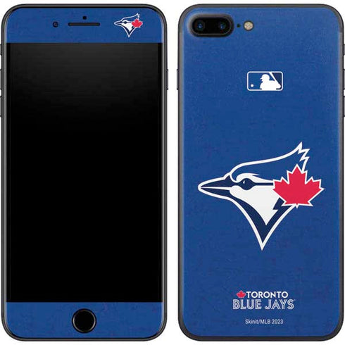 MLB Toronto Blue Jays Solid Distressed iPhone 8 Plus Skin