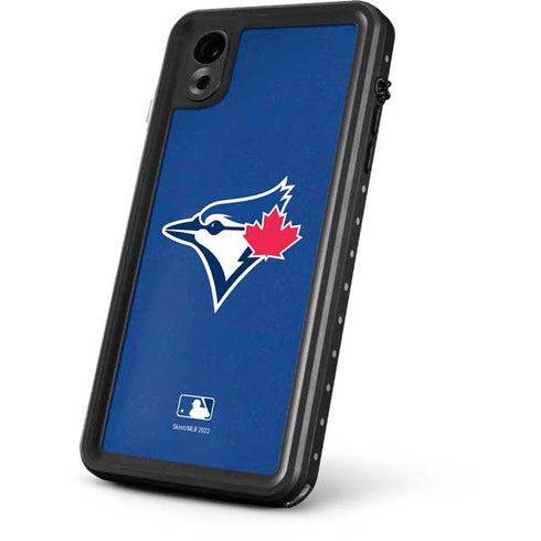 MLB Toronto Blue Jays Solid Distressed iPhone XR Waterproof Case