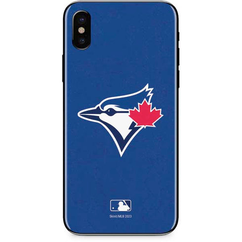 MLB Toronto Blue Jays Solid Distressed iPhone XS Max Skin