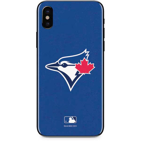 MLB Toronto Blue Jays Solid Distressed iPhone XS Skin