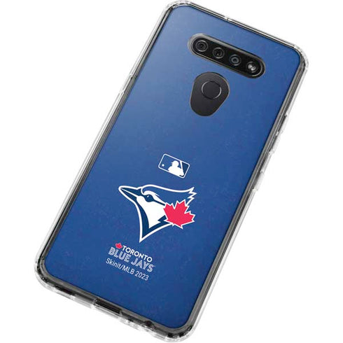 MLB Toronto Blue Jays Solid Distressed LG K51/Q51 Clear Case