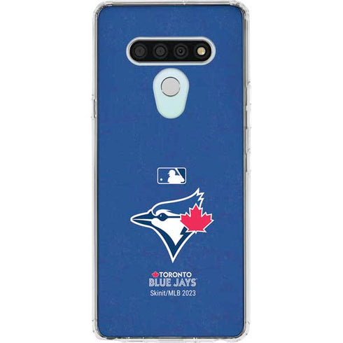 MLB Toronto Blue Jays Solid Distressed LG Stylo 6 Clear Case