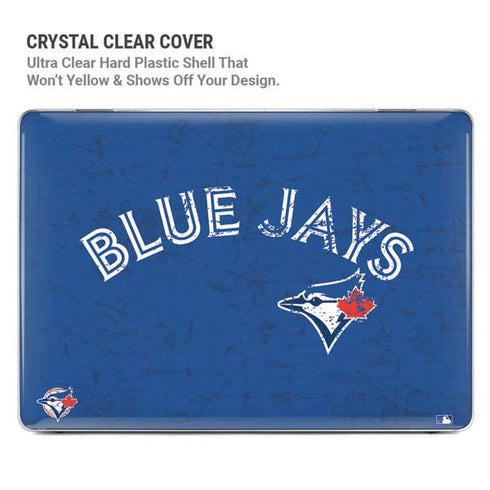 MLB Toronto Blue Jays Solid Distressed MacBook Air 13in M1 (2021) Case plus Skin